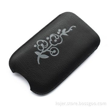 Cell Phone Pouch for Apple's iPhone 4, Made of PU Material, Customized Patterns Accepted